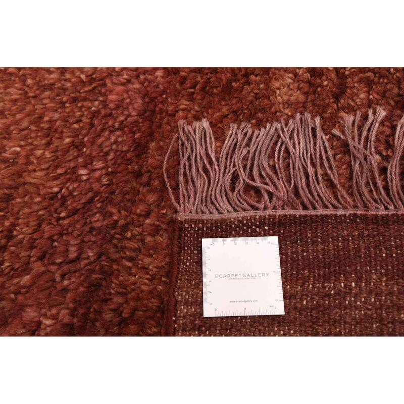 ECARPETGALLERY Hand-knotted Pak Finest Gabbeh Brown Wool Rug - 10'5 x 13'3