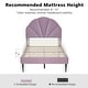 preview thumbnail 18 of 36, Upholstered Bed with Unique Seashell Headboard