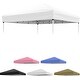 preview thumbnail 1 of 23, 10x10FT Canopy Replacement Top, Waterproof UV Resistant Tent Cover with Air Vent White White - 10x10FT