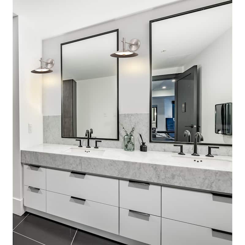 Corrine 10 Inch LED Wall Sconce Brushed Nickel 3K/4K/5K CCT Selectable - Brushed Nickel