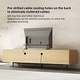 preview thumbnail 35 of 36, Stylish mid-century modern TV stand for up to 80" TVs. Ample storage for media devices, cable management. easy assembly.
