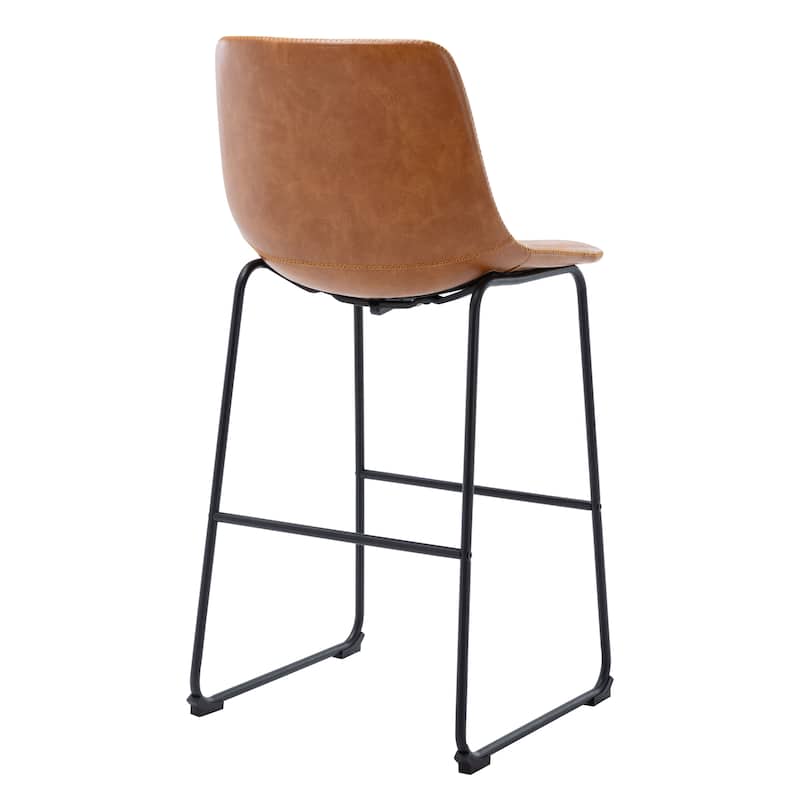 Corvus Thurso Faux Leather 30-inch Bar Stool (Set of 2)