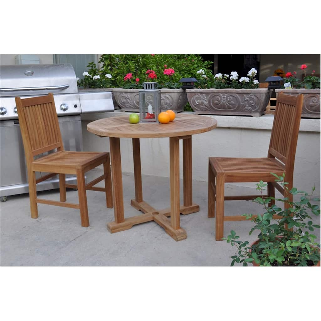 French Country Dining Set - 5 Piece Outdoor Table & Chairs Set