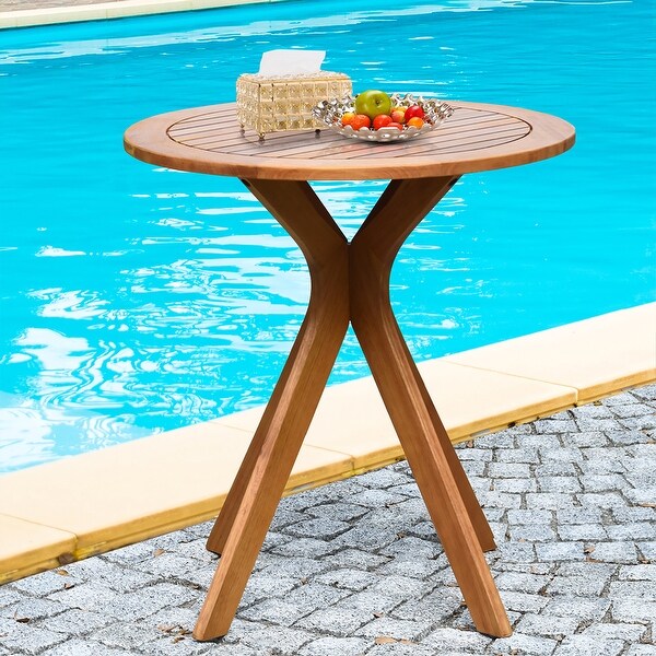 Solid wood garden sale table