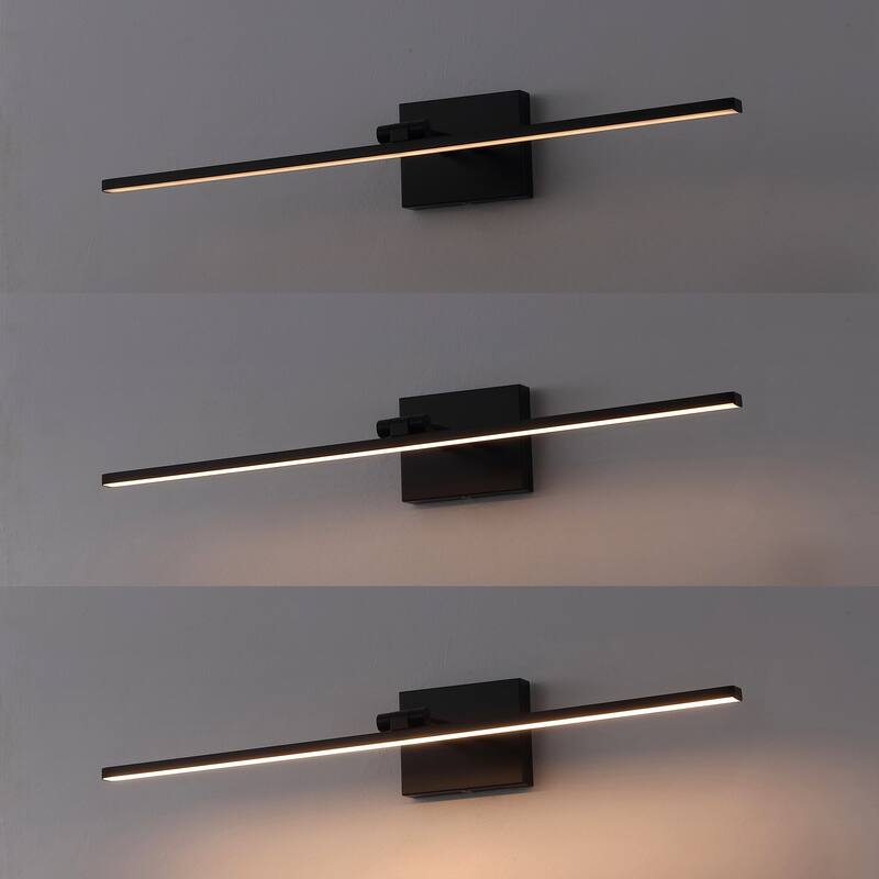 28" Swivel Integrated Dimmable LED Rechargeable Picture Light, Sensor, by JONATHAN Y - N/A