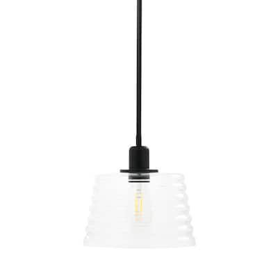 Robert Stevenson Lighting Rhodes - Ribbed Glass Ceiling Light - 10.5"L x 10.5"W x 9.9"H