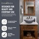 preview thumbnail 4 of 6, Eden Bath Dark Gray Canoe Glass Vessel Sink