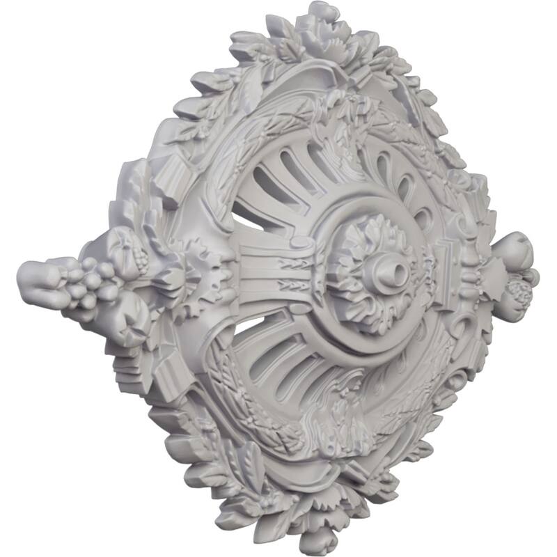 35 7/8"W x 22 1/2"H x 4 3/8"P Antonio Ceiling Medallion
