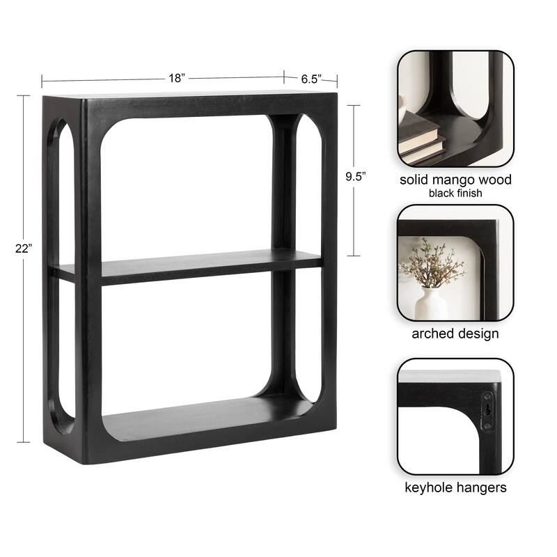 Kate and Laurel Dahl Tiered Wall Shelf