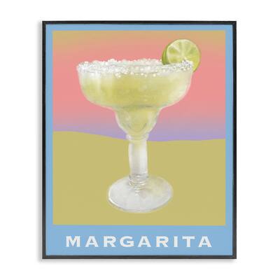 Stupell Margarita over Faded Gradient Framed Giclee Art Design By Matthew Piotrowicz