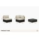 preview thumbnail 30 of 37, PURPLE LEAF GLFSF Outdoor sofas Black sofa with white seat for Yard Porch Deck Patio Conversation Sets