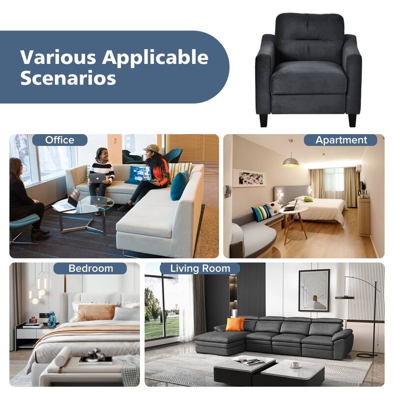 Roomfitters Comfortable Sectional Seater Couch and Sofa Set for Living Room, Bedroom, Office | Small Space Furniture
