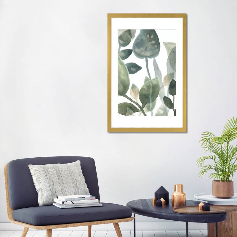 iCanvas "Water Leaves I" by June Erica Vess