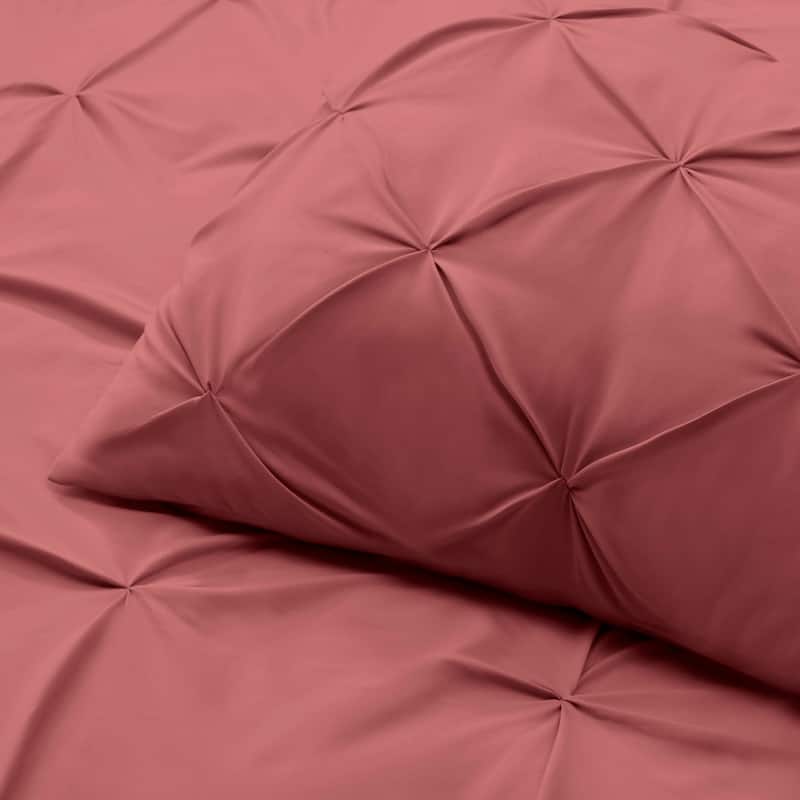 Nestl Pinch Pleat 3-piece Duvet Cover Set