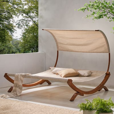 Marrakech Sunbed with Canopy by Christopher Knight Home