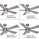 preview thumbnail 11 of 14, Ashford 52 in. Brushed Nickel Ceiling Fan with Reversible Black-Weathered Gray Blades, Dimmable LED Up-Down Light Kit and Remote