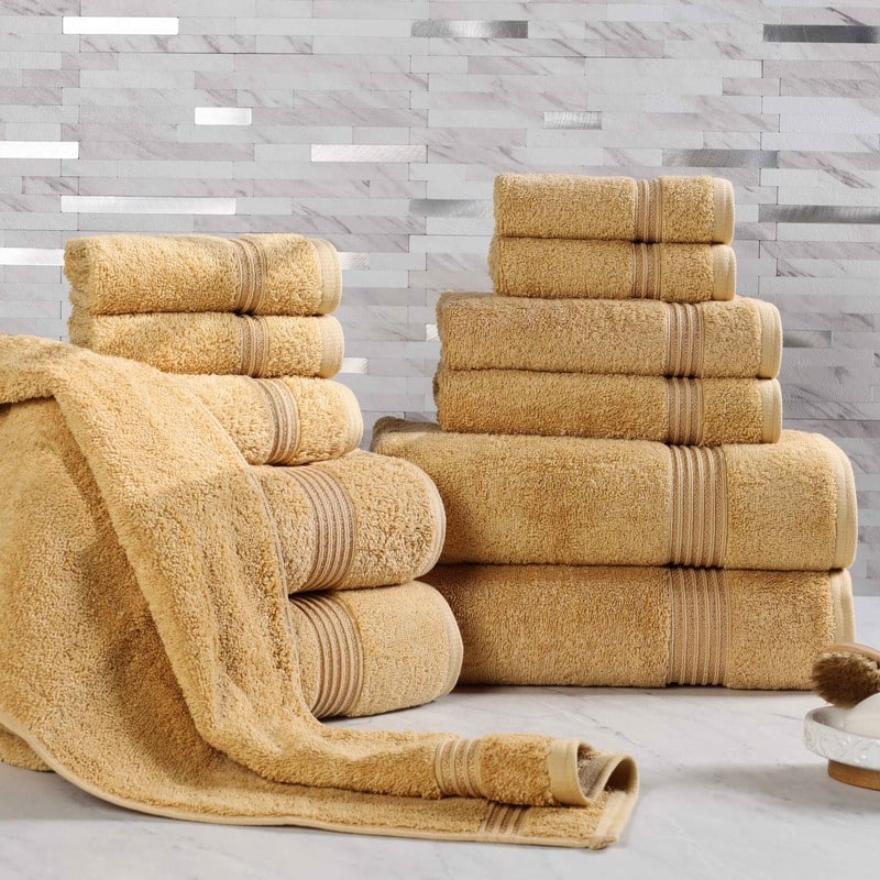 Superior Heritage Egyptian Cotton Absorbent 12-Piece Towel Set