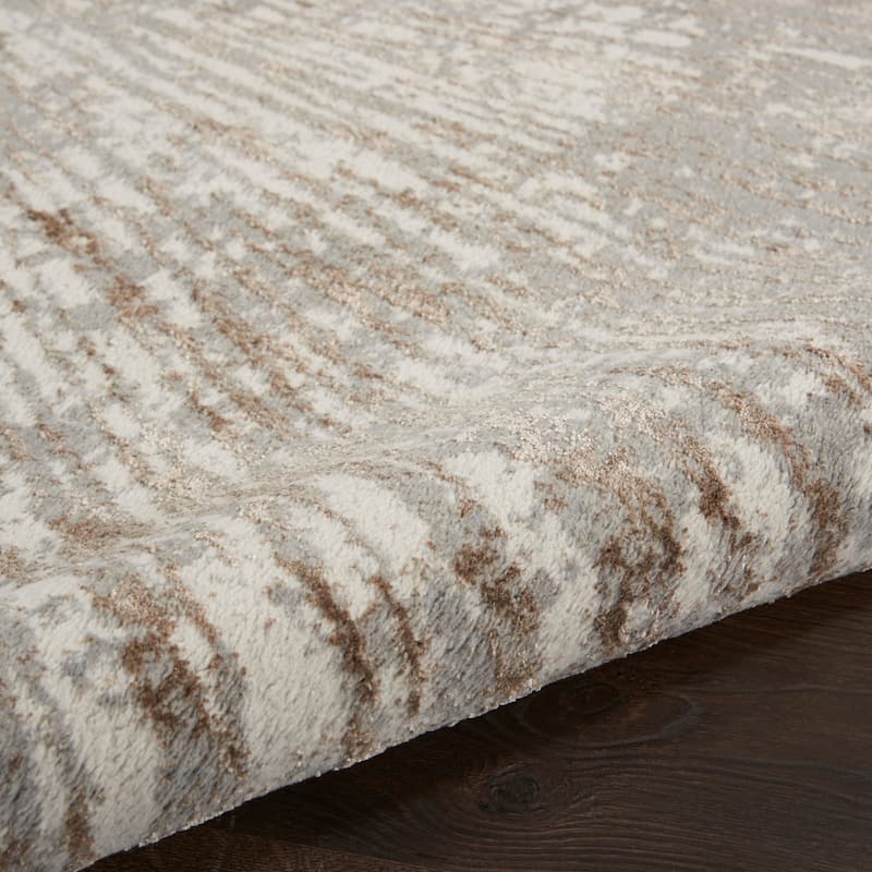 Nourison Home Metallic Modern Abstract Area Rug