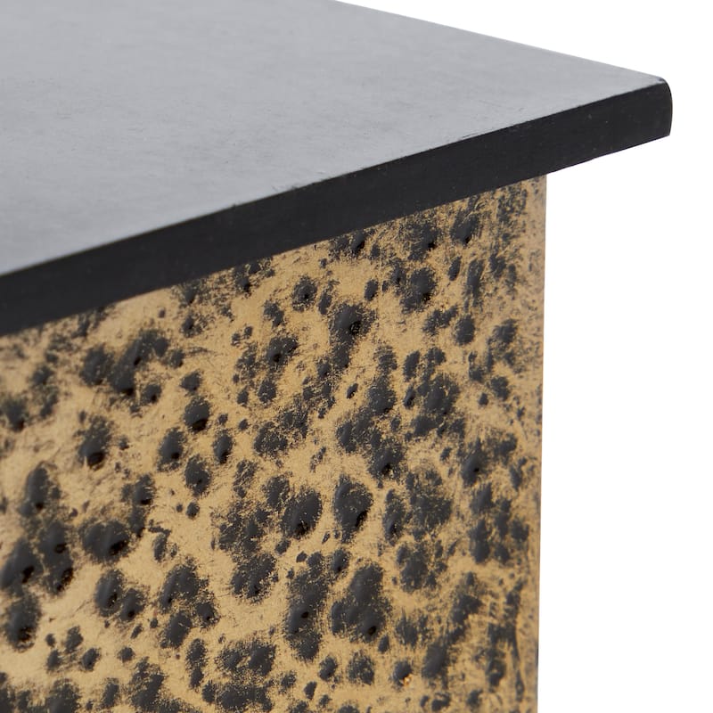 Venus Williams Collection Gold Metal Modern Box 4x6x6 - 6 x 6 x 4