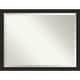 preview thumbnail 1 of 36, Beveled Bathroom Wall Mirror - Furniture Espresso Narrow Frame