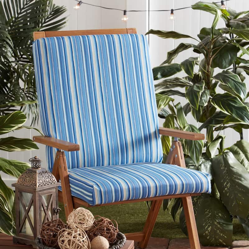 Greendale Home Fashions Outdoor High Back Chair Pad