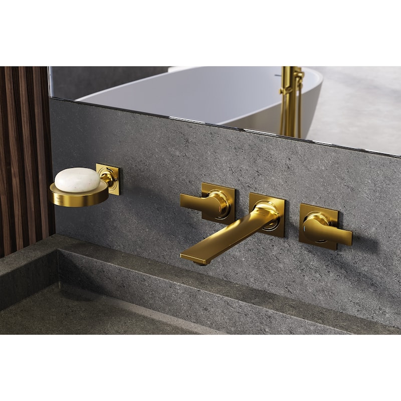 Grohe 20 586 1 Allure New 1.2 GPM Wall Mounted Widespread Bathroom