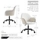 preview thumbnail 10 of 14, Porthos Home Nadia PU Leather Upholstered Office Chair with Steel Legs