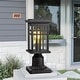 preview thumbnail 1 of 14, Outdoor Post Light, Lantern Light Fixture with Clear Glass Shade