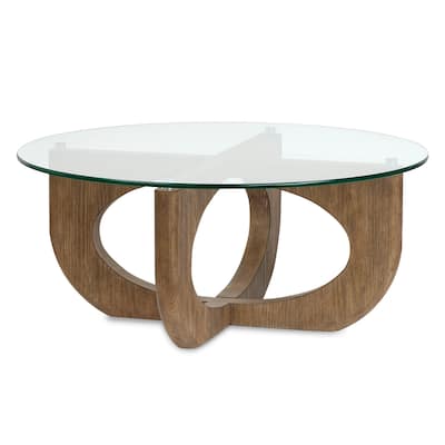 Magnussen Home Lainey Almond Round Cocktail Table - 40''W x 40''D x 17''H