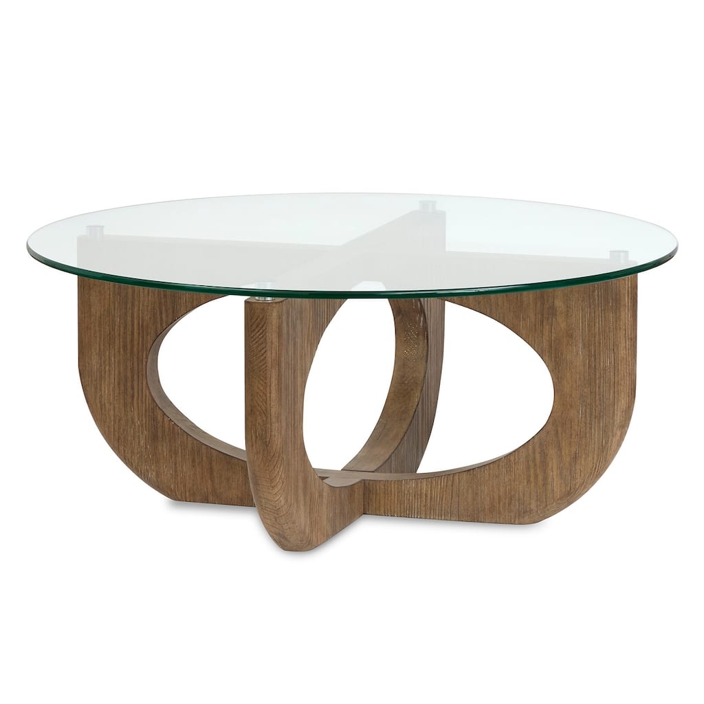 Magnussen Home Lainey Almond Round Cocktail Table - 40''W x 40''D x 17''H