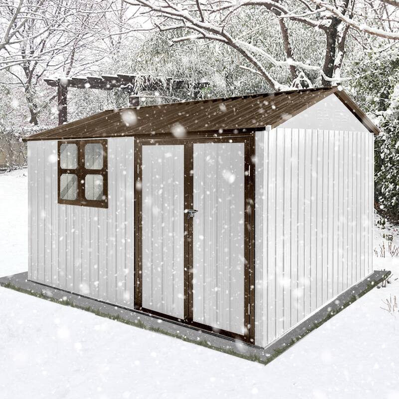 GDFStudio - Sophia Reynolds Spacious and Secure Metal Garden Shed