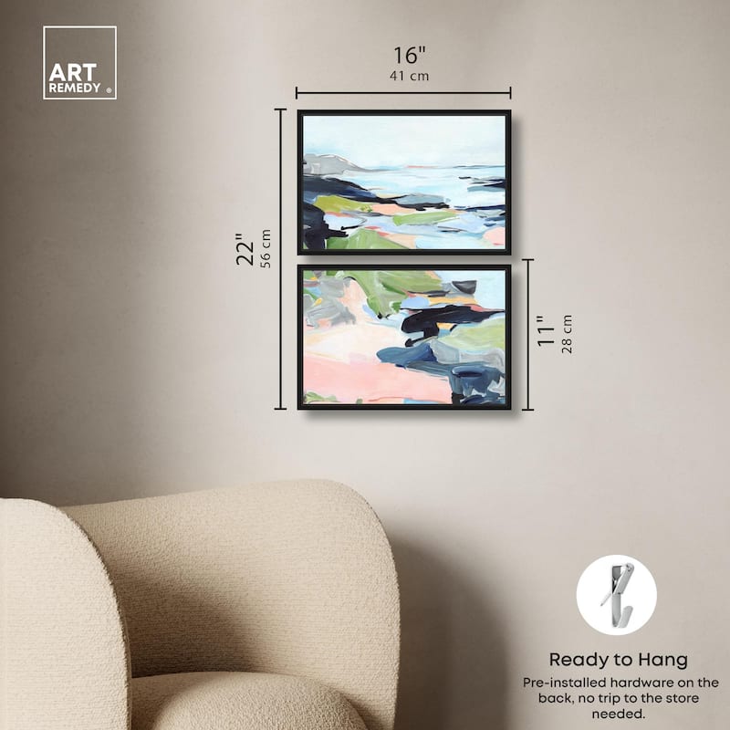 Between Seasons I Canvas Set of 2 by Art Remedy