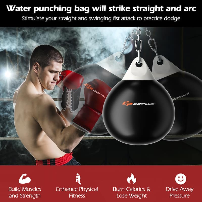 18'' 110Lbs Heavy Water Filled Punching Aqua Training Boxing Bag