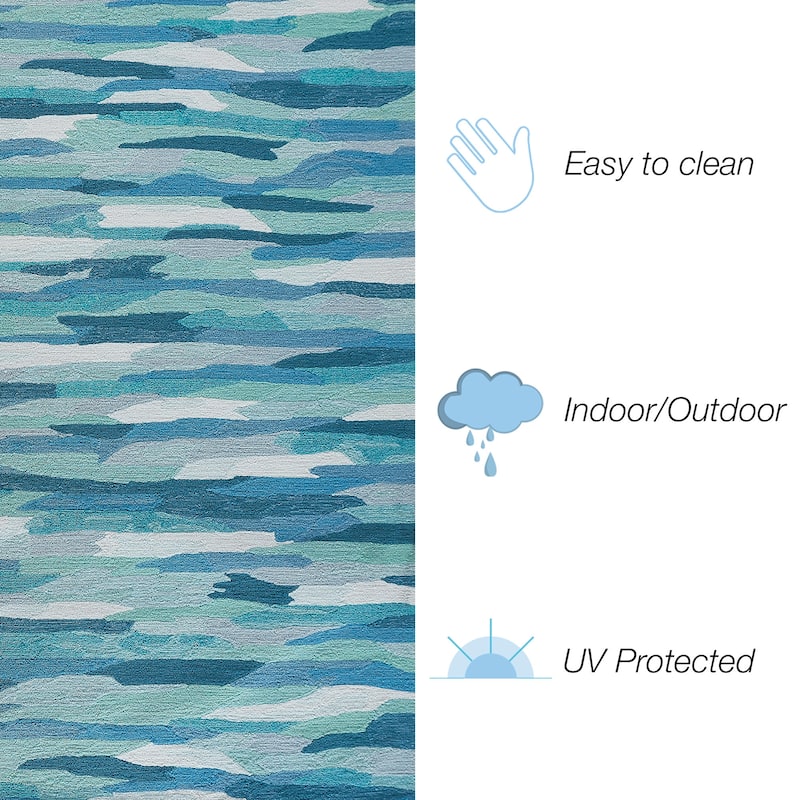 Liora Manne Capri Cloud Indoor/Outdoor Rug Aruba