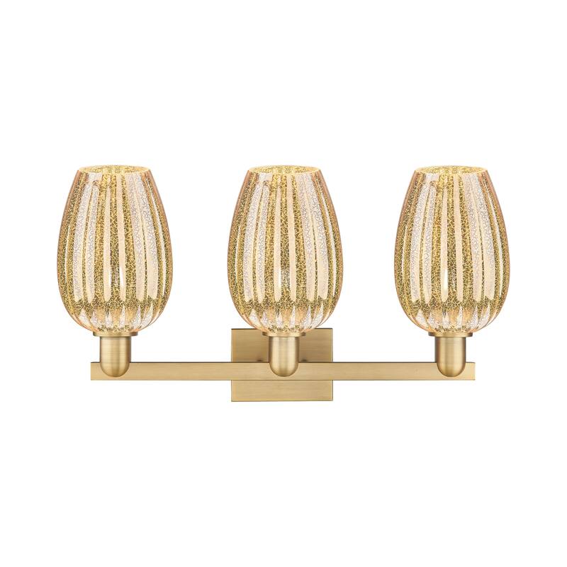 Innovations Lighting Downtown Urban - Preston - 3 Light 26" Flute Shade Bath Vanity Light