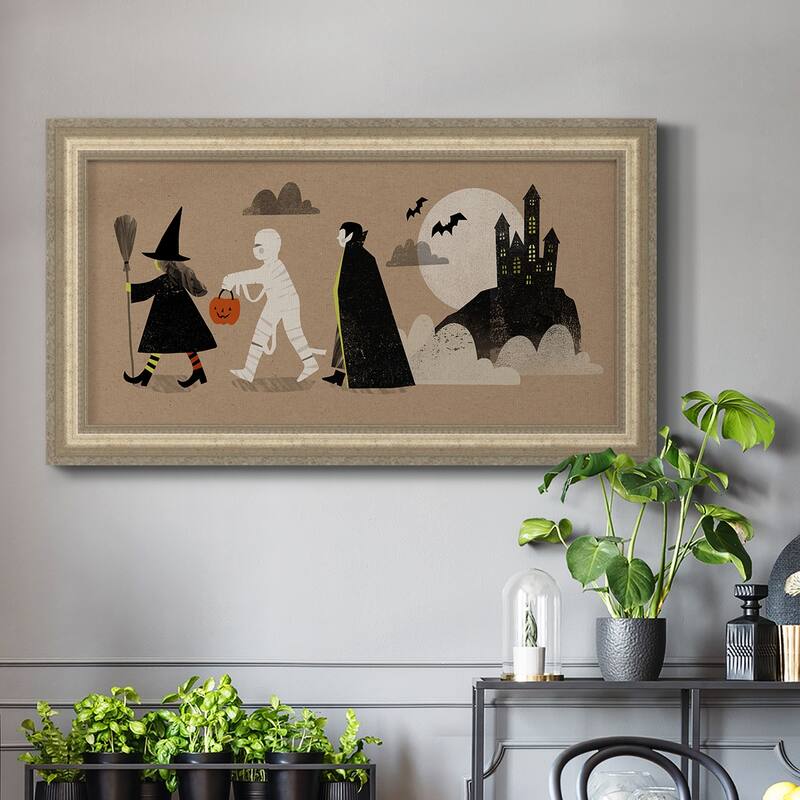Graphic Halloween Collection D Premium Framed Canvas- Ready to Hang
