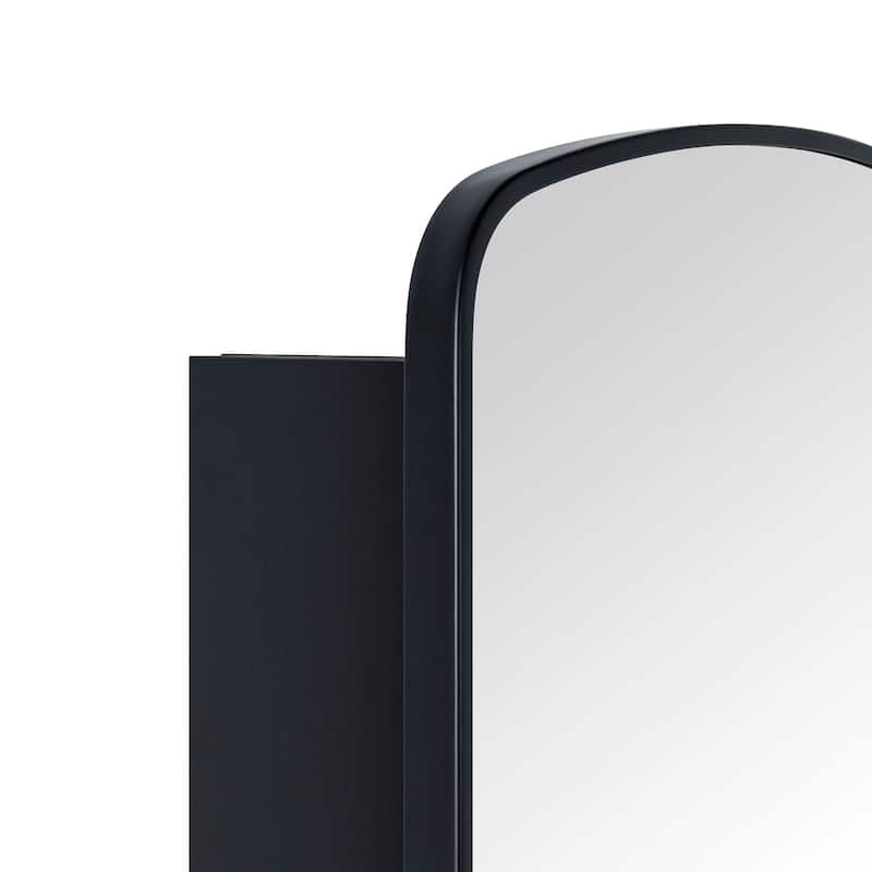 TEHOME Rosia Surface and Recessed Mount Metal Framed Medicine Cabinet with Mirror
