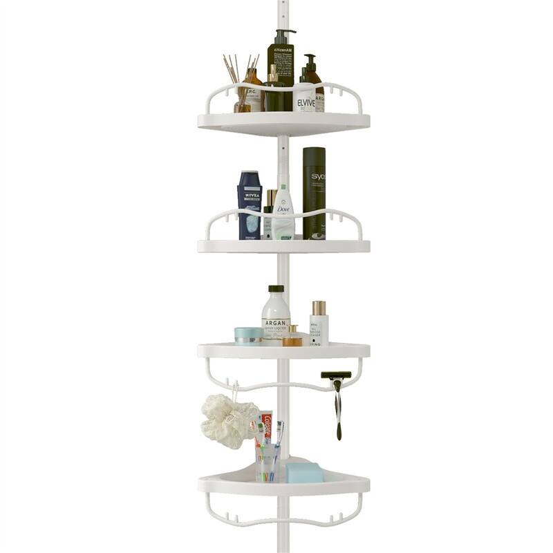 Shower Organizer Caddy - 7.9"D x12.6"W x 125"H - White