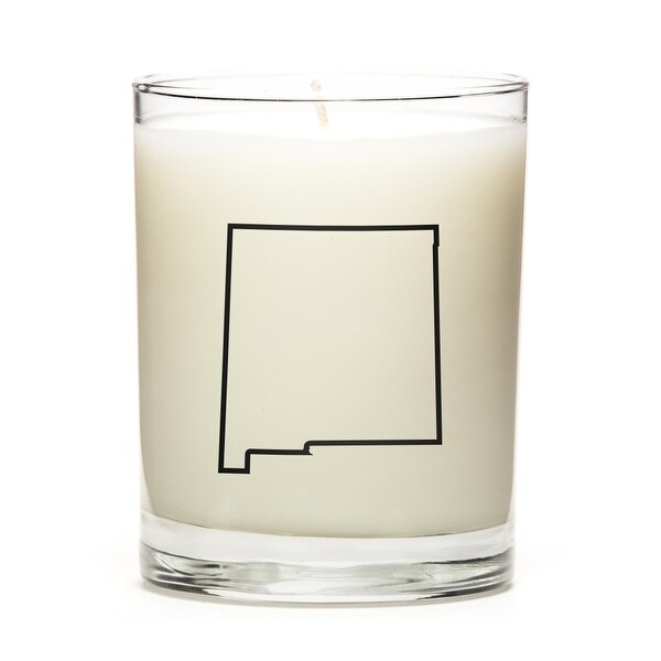 Custom Candles with the Map Outline New-Mexico, Fresh Linen