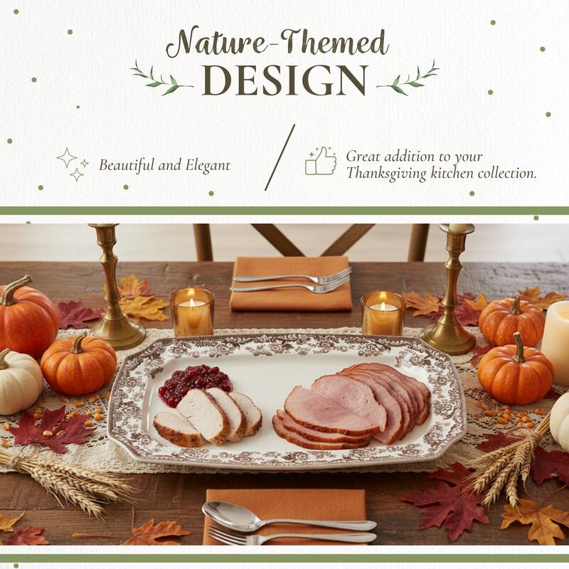 Spode Delamere Rectangular Platter - 17.5 inch