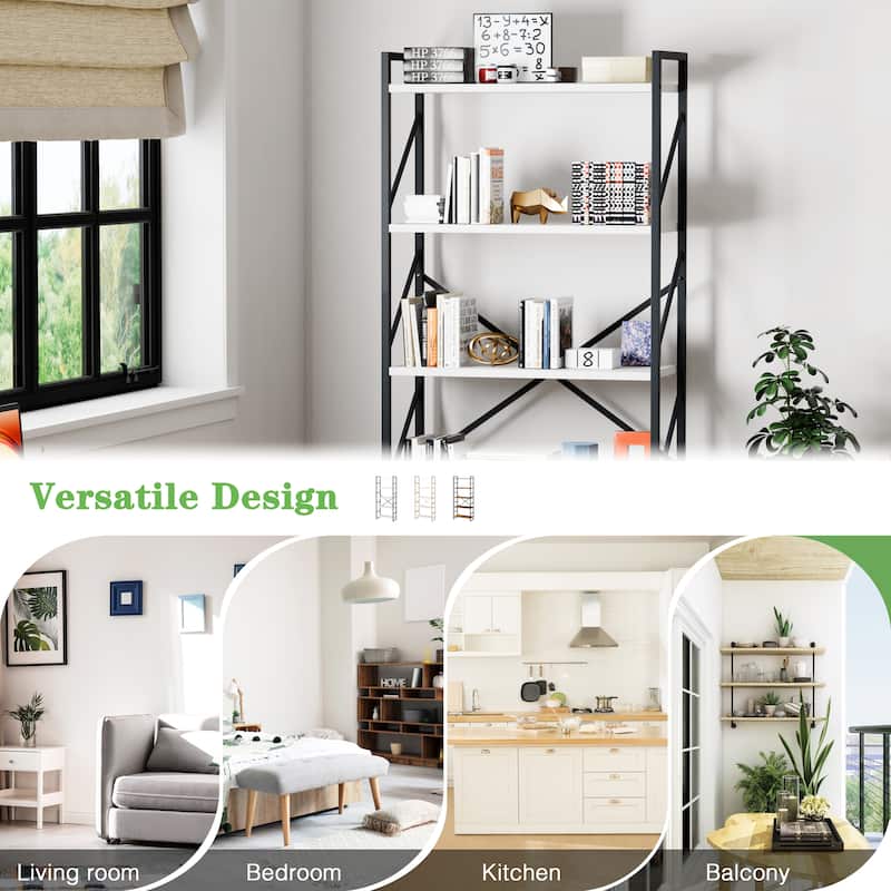 Futzca 5 Tier Storage Bookshelf