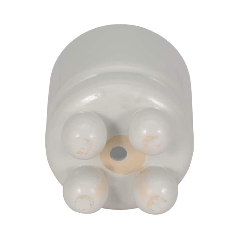 7" Knobby Footed Planter, White, , 7"H,
