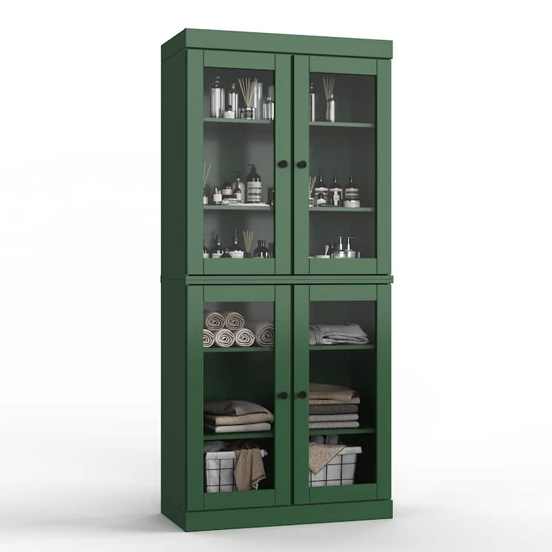 100% Solid Wood 32" Bathroom Cabinet with Optional Doors by Palace Imports