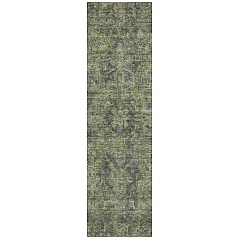 Machine Washable Indoor/ Outdoor Traditional Persian Chantille Rug