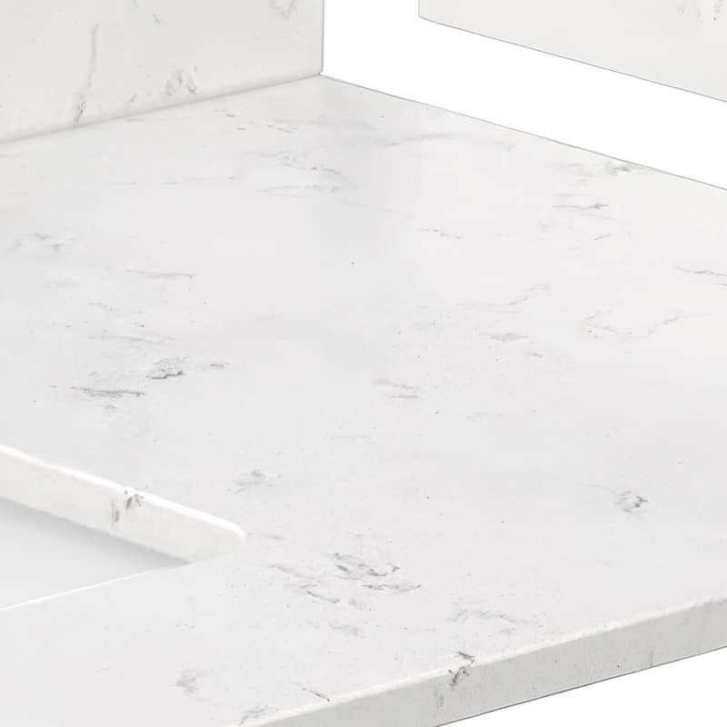 Wyndham Collection WCFVCB136STOPUNS-LEFT 36" Cultured Marble Vanity