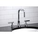 preview thumbnail 16 of 19, Kingston Brass Manhattan 8 in. Widespread Bathroom Faucet