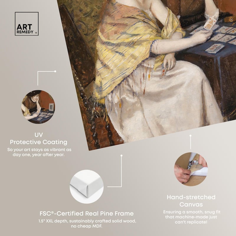 Reading the Cards Canvas by Art Remedy, Gallery Wrapped