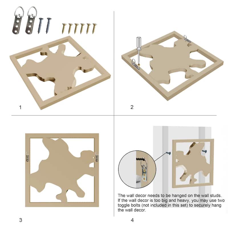 Cedar Roots Wall Decor Irregular Shape Wall Art for Home