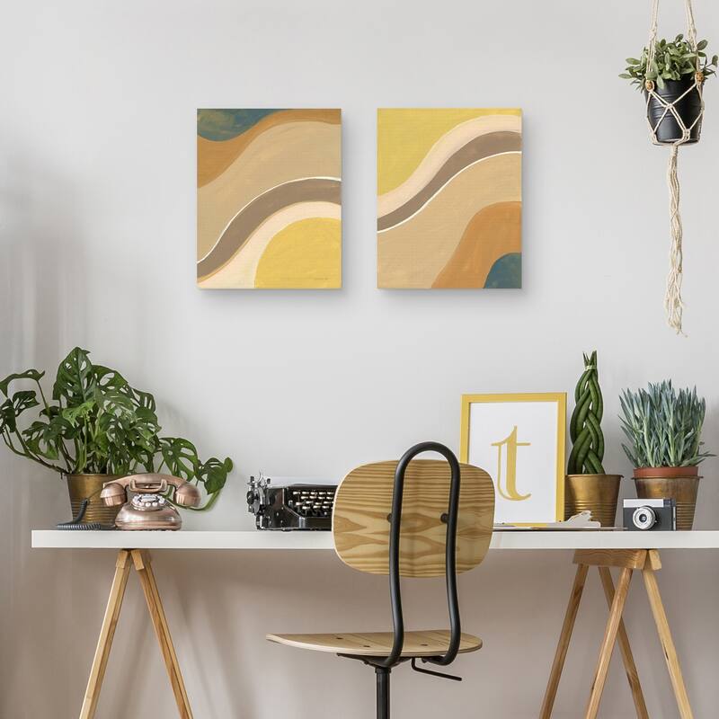 Flowing I, Flowing II by Danhui Nai Canvas Art Prints