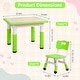 preview thumbnail 17 of 35, Kids Table and 4Chairs Set-Height Adjustable Desk